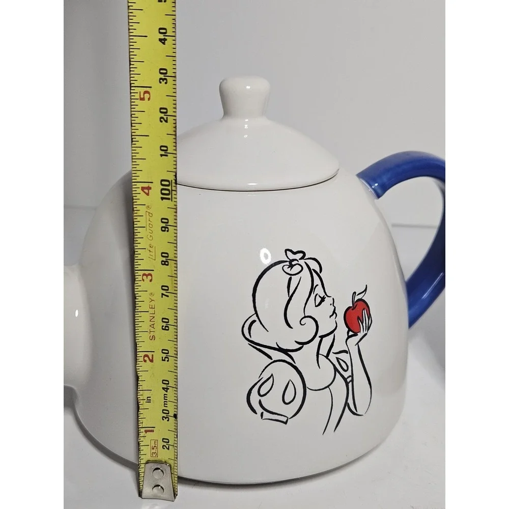 Rae Dunn Disney Snow White Tea For One Set Original Princess Teapot Mug Ceramic